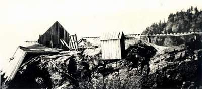 The Comet Mine Bunkhouse and Outhouse.